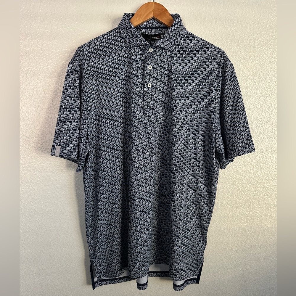Golf Polo Ralph Lauren RLX Sail Boats Polo Shirt PWing Key West Men Size Large